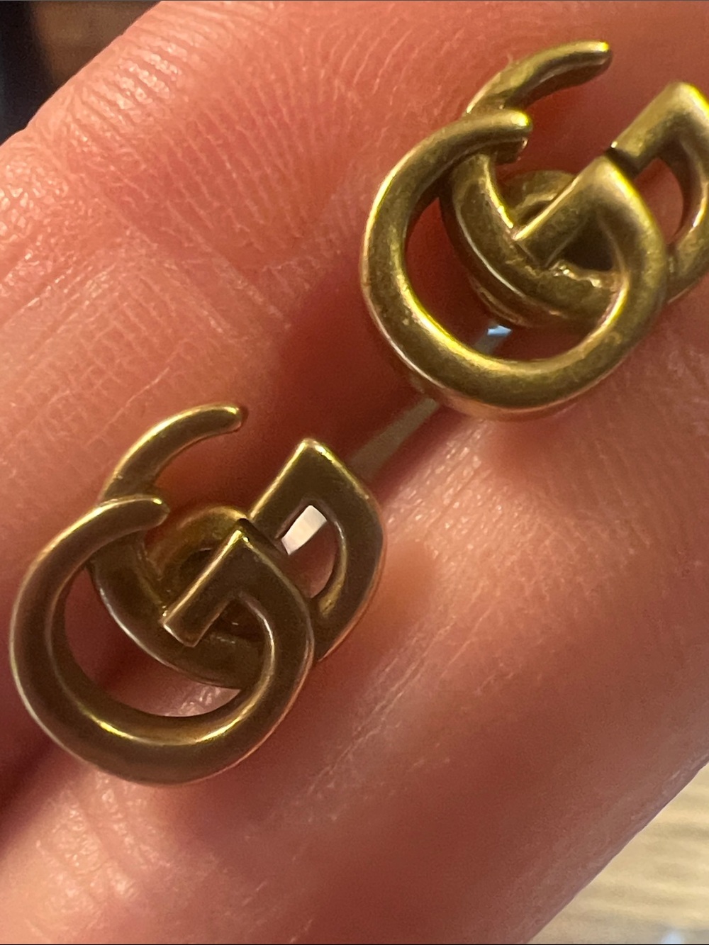 Gold Double-G Stud Earrings - Designer-Inspired